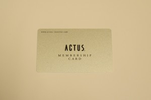 ACTUS MEMBERSHIP CARD
