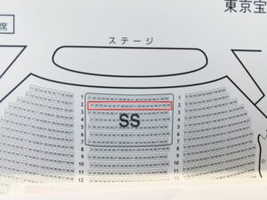 東京宝塚劇場の座席表
