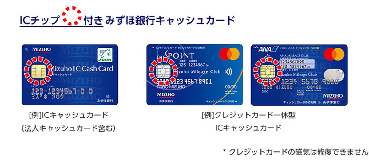 みずほ銀行、ATMでICキャッシュカードの磁気修復機能を開始　クレジットカードの磁気修復は対象外