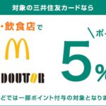 三井住友カードの大手コンビニ5％還元　ファミリーマートでの5％還元が終了に