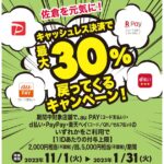 佐倉市、対象のコード決済利用で最大30％還元のキャンペーンを実施