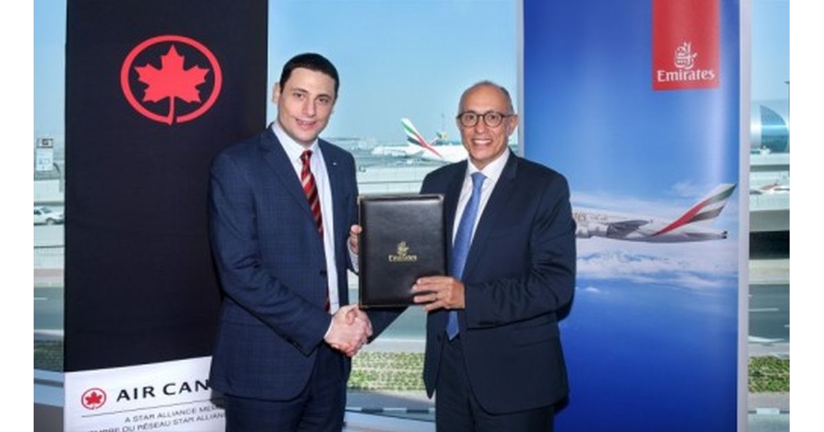 エミレーツ航空、エア・カナダとロイヤルティー・プログラム提携を開始