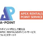 デジカメなどのレンタルサービス「APEX RENTALS」がポイントプログラム「Aポイント」を開始