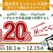 栃木県栃木市、対象コード決済の利用で最大20％還元キャンペーンを実施